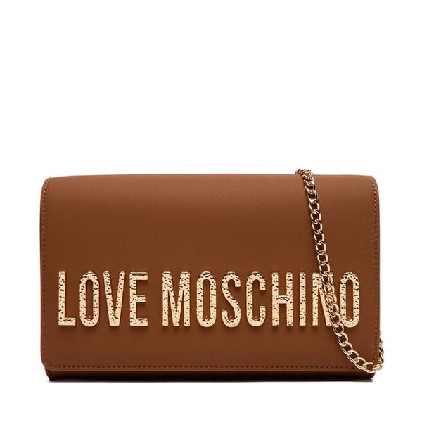 Torebka LOVE MOSCHINO. Brązowe torebki do ręki damskie Love Moschino, bez wzorów, wizytowe, bez dodatków. Za 579.99 zł.