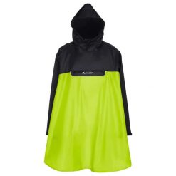 Poncho VAUDE Covero II. Czarne kurtki damskie Vaude, bez wzorów, bez kaptura, rowerowe. Za 284.05 zł.
