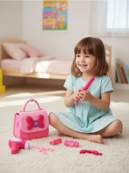 Torebka DIY z akcesoriami do stylizacji włosów - różowy. Czerwone torby i plecaki dziecięce Sinsay. Za 22.99 zł.