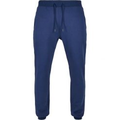 Spodnie Urban Classics organic basic. Niebieskie spodnie materiałowe męskie Urban Classics, m, bez wzorów, z bawełny. Za 224.00 zł.
