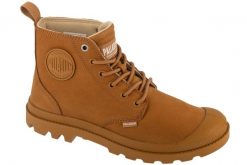 Buty sportowe Sneakersy unisex, Pampa Hi NBK. Brązowe obuwie sportowe damskie Palladium, bez wzorów, z materiału, trekkingowe. Za 499.99 zł.