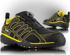 VM Footwear PHILADELPHIA S1P BOA 4355 - półbuty ochronne, podnosek kompozytowy, kevlarowa wkładka antyprzebiciowa, podeszwa EVA/GUMA 41. Brązowe półbuty na co dzień męskie VM Footwear, z gumy, bez zapięcia. Za 528.00 zł.
