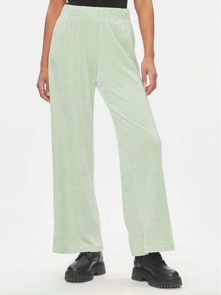 ONLY Spodnie dzianinowe Rebel 15311822 Zielony Straight Fit. Zielone spodnie materiałowe damskie Only, l, bez wzorów, z dzianiny. Za 59.99 zł.