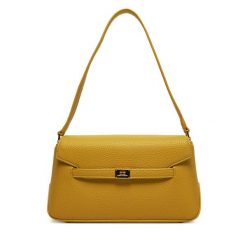 Torebka Elisabetta Franchi. Żółte torebki do ręki damskie Elisabetta Franchi, bez wzorów, klasyczne, bez dodatków. Za 959.99 zł.