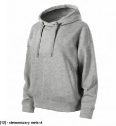 MALFINI - ADLER - - Bluza damska, g/m, % bawełna, % poliester, % bawełna, % wiskoza ciemnoszary melanż XL. Szare bluzy damskie Malfini, m, bez wzorów, z bawełny, bez kaptura. Za 114.66 zł.