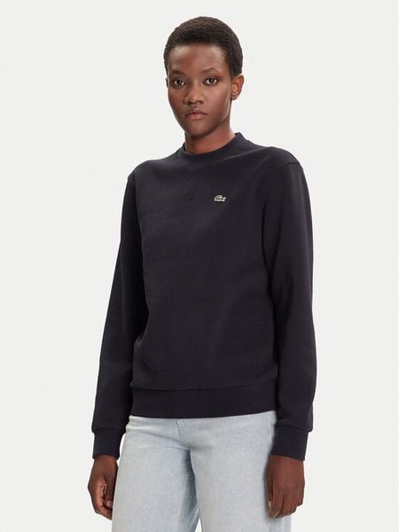 Lacoste Bluza SF5245 Granatowy Relaxed Fit. Niebieskie bluzy damskie Lacoste, bez wzorów, bez kaptura. Za 649.99 zł.