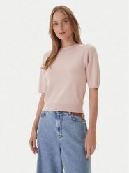 Kontatto Sweter 3M0804C Różowy Regular Fit. Czerwone swetry damskie Kontatto, m, bez wzorów, z syntetyku, bez kołnierzyka, bez ramiączek, bez kaptura. Za 249.99 zł.