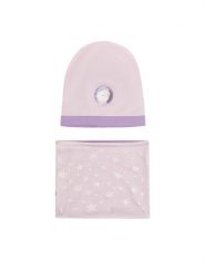 Frozen Komplet czapka i komin ACCCS-AW23-36DFR Fioletowy. Fioletowe buty zimowe dziewczęce Frozen, bez wzorów, z bawełny, bez zapięcia. Za 69.99 zł.