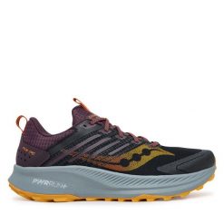 Buty do biegania Saucony. Czarne buty sportowe męskie Saucony, bez zapięcia, do biegania. Za 559.99 zł.
