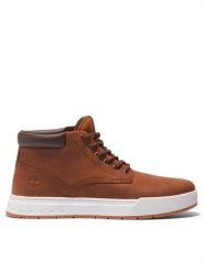 Timberland Trzewiki Maple Grove Lthr Chk TB0A297Q3581 Brązowy. Brązowe botki męskie Timberland, bez wzorów, ze skóry, bez zapięcia. Za 544.67 zł.