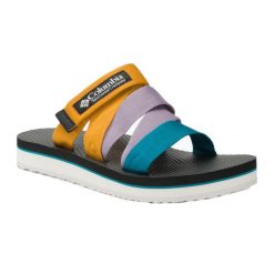 Klapki turystyczne damskie Columbia Alava Slide. Klapki damskie Columbia, bez wzorów, sportowe, bez obcasa. Za 139.99 zł.