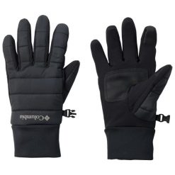 Rękawiczki sportowe damskie W Powder Lite II Glove. Czarne rękawiczki damskie Columbia, bez wzorów, z materiału, sportowe. Za 260.05 zł.