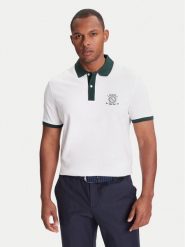 Guess Polo M5YP03 KCJV1 Biały Regular Fit. Białe koszulki polo męskie Guess, m, z aplikacjami, z bawełny, bez ramiączek. Za 249.99 zł.