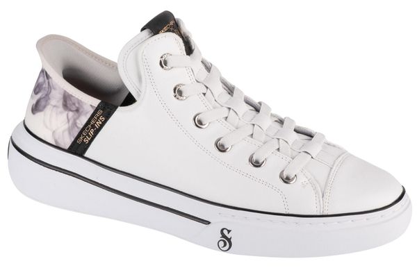 Buty Skechers Snoop One OG Białe. Białe eleganckie półbuty Skechers, z materiału, eleganckie, bez zapięcia. Za 399.99 zł.