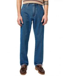 MESKIE SPODNIE WRANGLER FRONTIER DARK STONE 112362451. Spodnie materiałowe męskie Wrangler, l, bez wzorów, z jeansu. Za 219.99 zł.