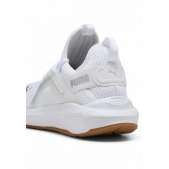 Damskie buty do biegania Softride Enzo 5 PUMA White Silver Black Metallic. Białe obuwie sportowe damskie Puma, bez wzorów, do biegania. W wyprzedaży za 234.00 zł.