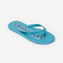 Japonki męskie Quiksilver Til 69 Java. Niebieskie buty sportowe męskie Quiksilver, z kauczuku, bez zapięcia. Za 89.99 zł.