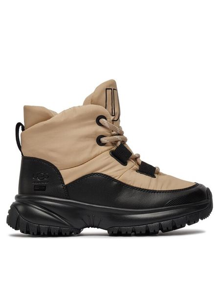 Ugg Śniegowce W Yose Puffer Lace 1143844 Beżowy. Brązowe śniegowce i trapery damskie UGG, z materiału. Za 819.99 zł.