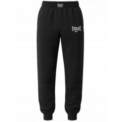 Spodnie Męskie Everlast Sportowe Dresowe Czarne Bawełniane. Czarne spodnie sportowe męskie Everlast, m, bez wzorów, z bawełny, trekkingowe. Za 99.00 zł.