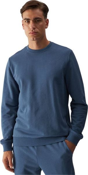 Bluza męska 4F M1465 niebieska 4FWMM00TSWSM1465 32S XL. Niebieskie bluzy męskie 4f, m, bez wzorów, bez kaptura. Za 193.65 zł.