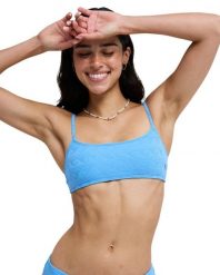 Stanik bikini typu bralette dla Kobiety PARADISE WAVE Niebieski. Niebieskie bikini damskie Roxy, m, bez wzorów. Za 149.99 zł.