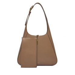 Torebka Calvin Klein. Brązowe torebki do ręki damskie Calvin Klein, bez wzorów, klasyczne, bez dodatków. Za 649.99 zł.