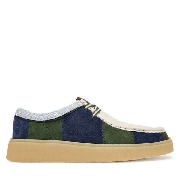 Półbuty Clarks. Niebieskie półbuty na co dzień męskie Clarks, bez zapięcia. Za 435.99 zł.