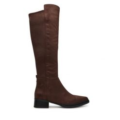 Muszkieterki MICHAEL Michael Kors. Brązowe kozaki damskie MICHAEL Michael Kors, bez obcasa, na płaskiej podeszwie. Za 879.99 zł.