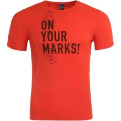 T-shirt męski Odlo Crew Neck Imperium Orange. Brązowe t-shirty męskie Odlo, l, bez wzorów, sportowe, bez kołnierzyka. Za 179.99 zł.