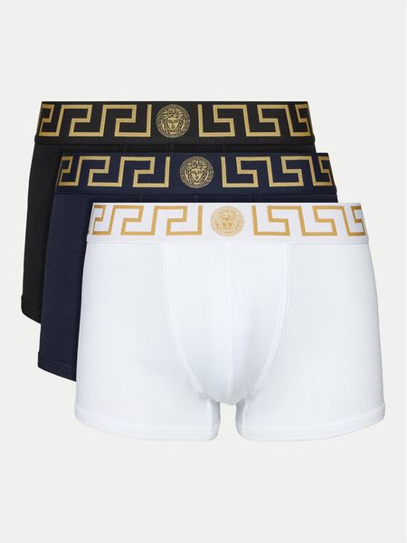 Versace Komplet bokserek AU10326 1A10011 Kolorowy. Bokserki męskie Versace, m, bez wzorów, z bawełny. Za 479.99 zł.