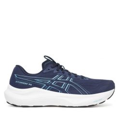 Buty do biegania Asics. Niebieskie buty sportowe męskie Asics, bez zapięcia, do biegania. Za 609.99 zł.