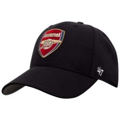 Czapka z daszkiem męska Arsenal FC MVP Cap. Czarne czapki i kapelusze męskie 47 Brand, na lato, bez wzorów, z materiału, sportowe. Za 109.99 zł.
