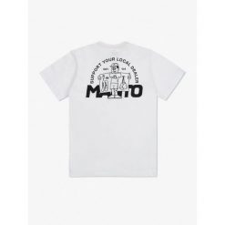Koszulka sportowa MANTO Dealer z krótkim rękawem. Białe koszulki sportowe damskie Manto, xl, bez wzorów, bez kołnierzyka, bez ramiączek. Za 99.99 zł.