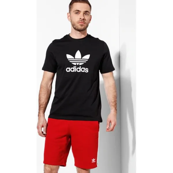 Adidas Koszulka Ss Trefoil Koszulka Adicolor , czarny, rozmiar M. Czarne koszulki sportowe męskie Adidas, m, bez wzorów, z bawełny, bez kołnierzyka, bez ramiączek, climacool (adidas). Za 129.99 zł.