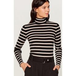 Dopasowany sweter z golfem - Biały. Swetry damskie marki Mohito. W wyprzedaży za 39.99 zł.