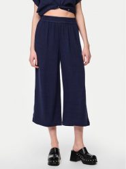 Pieces Kuloty Vinsty 17124361 Granatowy Wide Leg. Niebieskie spodnie materiałowe damskie Pieces, xs, bez wzorów, z wiskozy. Za 179.99 zł.