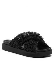 Inuikii Klapki Woven Stones 70104-106 Czarny. Czarne klapki damskie Inuikii, bez wzorów, z materiału, bez obcasa. Za 1,079.00 zł.