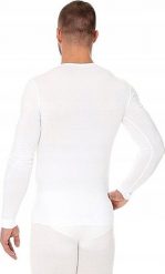 Brubeck LS01120A Koszulka męska z długim rękawem biały M. Białe bluzki z długim rękawem męskie Brubeck, m, bez wzorów, bez kołnierzyka. Za 116.81 zł.