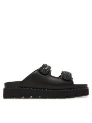 KARL LAGERFELD Klapki KL81500S Czarny. Czarne klapki damskie KARL LAGERFELD, bez wzorów, ze skóry, bez obcasa. Za 716.99 zł.