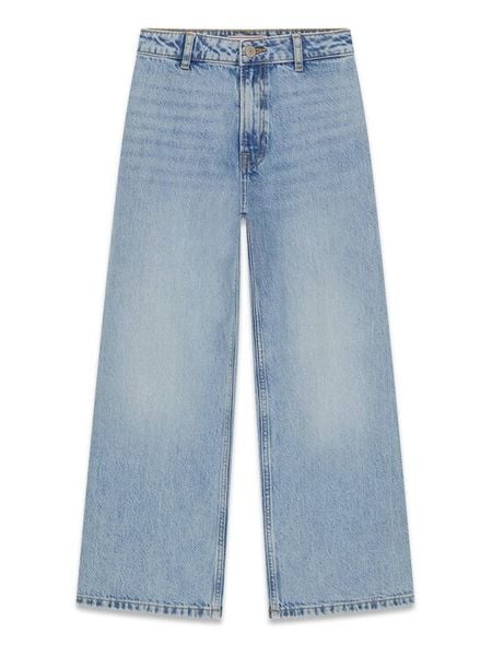 Guess Jeansy J6GA07 D45E0 Niebieski Wide Leg. Niebieskie jeansy dla dziewczynek Guess, z bawełny. Za 201.99 zł.