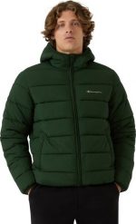 Kurtka męska Champion Kurtka męska Hooded Jacket zielona 221548 GS586 L. Zielone kurtki męskie Champion, l, bez wzorów, bez kaptura. Za 418.99 zł.