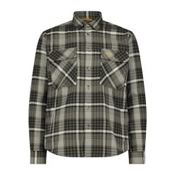 Koszula męska CMP 34S2717. Zielone koszule męskie CMP, m, bez wzorów, z bawełny, sportowe, bez kołnierzyka, bez ramiączek. Za 329.99 zł.