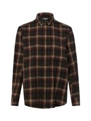 Marie Lund bluzka flanelowa Kobiety Flanela zielony, 38. Zielone bluzki damskie Marie Lund, bez wzorów, z tkaniny, bez kołnierzyka, bez ramiączek. Za 229.95 zł.