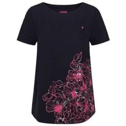 Damska koszulka LOAP Abana, S — krótkie rękawy, dekolt łódka. Czarne t-shirty damskie ZSPORT, s, bez wzorów, bez kołnierzyka. Za 161.99 zł.