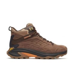 Buty trekkingowe - męskie - Merrell Moab Speed 2 - wodoodporne, Mole. Brązowe trekkingi męskie Merrell, przed kolano, trekkingowe. Za 669.00 zł.