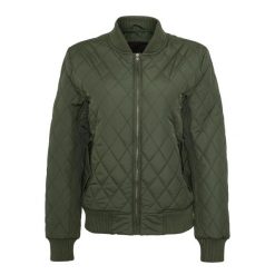 Kurtka Damska/pikowana Diamond Nylon. Zielone kurtki damskie Urban Classics, xs, bez wzorów, z nylonu, bez kaptura. Za 186.99 zł.