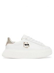 KARL LAGERFELD Sneakersy Z31167 M Biały. Białe buty sportowe dziewczęce KARL LAGERFELD, bez wzorów, ze skóry, bez zapięcia. Za 585.99 zł.