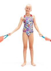 Strój kąpielowy dla dzieci Speedo Digital. Czerwone stroje kąpielowe dla dziewczynek Speedo, bez wzorów, z materiału. Za 101.98 zł.