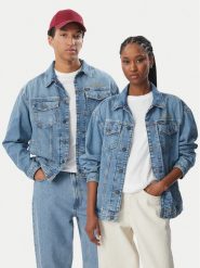 Guess Jeans Kurtka jeansowa M6BN56 D1872 Niebieski Regular Fit. Niebieskie kurtki damskie Guess Jeans, m, z aplikacjami, z jeansu, bez kaptura. Za 779.99 zł.