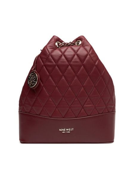 Nine West Plecak CEO-KANSAS-JH5824-NW Bordowy. Czerwone plecaki damskie Nine West, bez wzorów, z materiału. Za 249.99 zł.